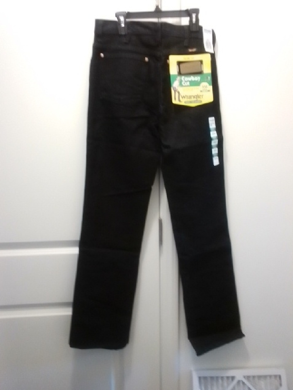 Wrangler Black Slim-fit Cowboy Cut Jeans